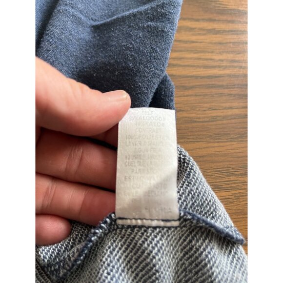 Ya Los Angeles blue brown long sleeved dress with arm patches size Medium - Picture 7 of 7